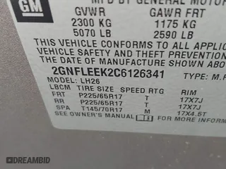 2012 Chevrolet Equinox LT w/1LT with VIN 2GNFLEEK2C6126341, listed as a IAAI auction lot 41764111 with 156,237 mi miles. Bid and sale history available at carsss.com. Image 9.