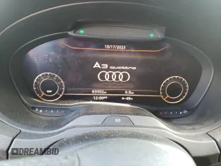 2018 Audi A3 Sedan Premium Plus with VIN WAUJ8GFF1J1013852, listed as a Copart auction lot 72931903 with 63,502 mi miles. Bid and sale history available at carsss.com. Image 9.