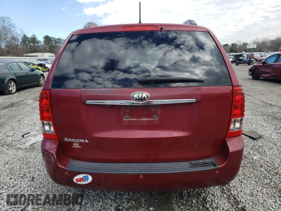 2014 Kia Sedona LX with VIN KNDMG4C72E6564721, listed as a Copart auction lot 41828055 with 150,670 mi miles and Salvage Title. Bid and sale history available at carsss.com. Image 6.