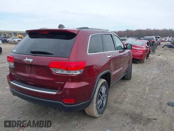 2018 Jeep Grand Cherokee Limited with VIN 1C4RJFBG8JC487711, listed as a IAAI auction lot 41966388 with 110,512 mi miles and . Bid and sale history available at DreamBid. Image 4.