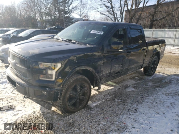 2017 Ford F-150 XL with VIN 1FTFW1EG0HFC24981, listed as a Copart auction lot 42326465 with 82,342 mi miles and Salvage Title. Bid and sale history available at carsss.com. Image 1.