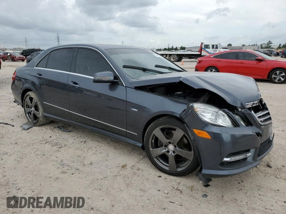 2012 Mercedes-Benz E 350 Luxury with VIN WDDHF5KB5CA641534, listed as a Copart auction lot 54821925 with 77,712 mi miles and Salvage Title. Bid and sale history available at DreamBid. Image 4.