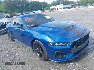 2024 Ford Mustang GT with VIN 1FA6P8CFXR5412162, listed as a IAAI auction lot 42203438 with 21,013 mi miles and . Bid and sale history available at DreamBid. Image 1.