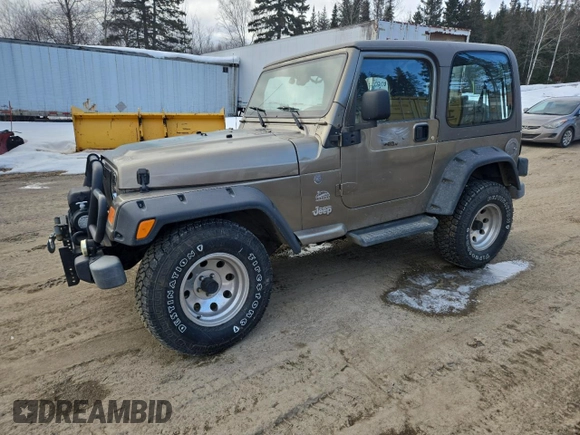 2004 Jeep Wrangler Sahara with VIN 1J4FA59S64P774768, listed as a Copart auction lot 49868895 with 120,800 mi miles and Salvage Title. Bid and sale history available at DreamBid. Image 1.