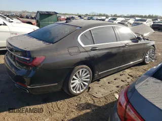 2020 BMW 7 Series 740i xDrive with VIN WBA7T4C02LCD07519, listed as a Copart auction lot 74927454 with Not provided miles and Salvage title. Bid and sale history available at DreamBid. Image 3.
