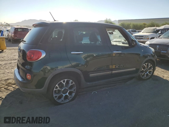 2014 FIAT 500L Trekking with VIN ZFBCFADH5EZ014449, listed as a Copart auction lot 73357544 with 69,471 mi miles and Salvage Title. Bid and sale history available at carsss.com. Image 3.