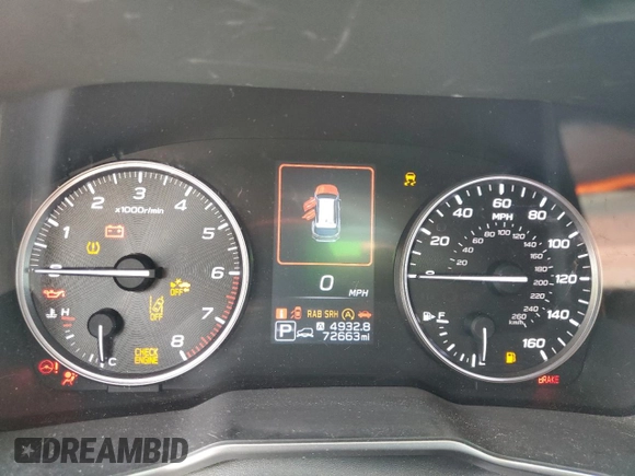 2021 Subaru Outback Onyx XT with VIN 4S4BTGLD0M3124227, listed as a Copart auction lot 65682645 with 72,663 mi miles and Salvage title. Bid and sale history available at DreamBid. Image 9.