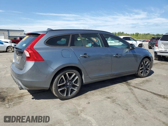 2018 Volvo V60 Dynamic with VIN YV140MEL2J2379191, listed as a Copart auction lot 56674385 with Not provided miles and Salvage title. Bid and sale history available at DreamBid. Image 3.