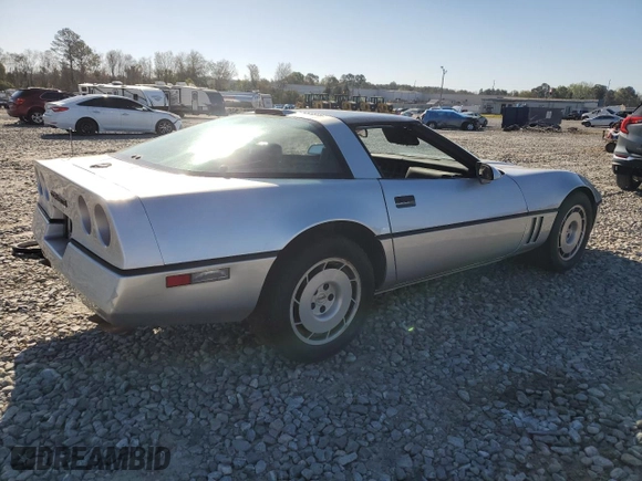 1986 Chevrolet Corvette with VIN 1G1YY0783G5107511, listed as a Copart auction lot 49959345 with 40,375 mi miles and Salvage Title. Bid and sale history available at carsss.com. Image 3.