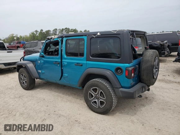 2020 Jeep Wrangler Unlimited Willys with VIN 1C4HJXDN4LW137202, listed as a Copart auction lot 50797485 with 109,509 mi miles and Salvage title. Bid and sale history available at DreamBid. Image 2.