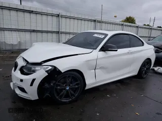2017 BMW 2 Series M240i xDrive with VIN WBA2G3C30HV641463, listed as a Copart auction lot 77101614 with 76,571 mi miles and Salvage Title. Bid and sale history available at carsss.com. Image 1.