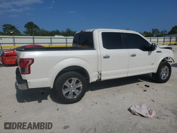 2015 Ford F-150 XL with VIN 1FTEW1CG5FFC86646, listed as a Copart auction lot 56131615 with 135,243 mi miles and Salvage title. Bid and sale history available at DreamBid. Image 3.