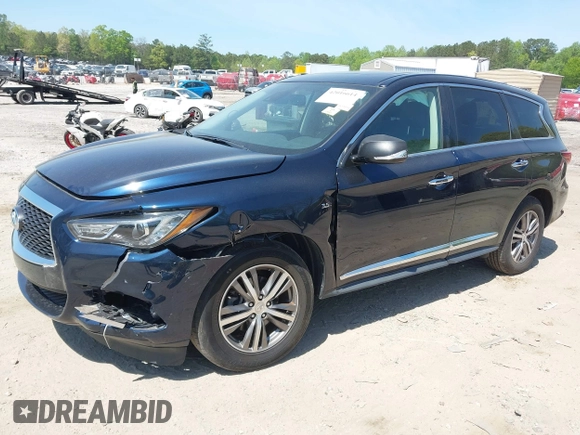 2020 Infiniti QX60 Luxe with VIN 5N1DL0MM6LC528615, listed as a IAAI auction lot 42016614 with 81,449 mi miles and . Bid and sale history available at DreamBid. Image 17.