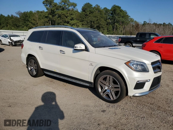 2015 Mercedes-Benz GL-Class GL 63 AMG with VIN 4JGDF7EE3FA585524, listed as a Copart auction lot 74968724 with 99,684 mi miles and Salvage Title. Bid and sale history available at carsss.com. Image 4.