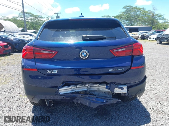 2020 BMW X2 sDrive28i with VIN WBXYH9C05L5P25132, listed as a IAAI auction lot 42269935 with 55,508 mi miles and . Bid and sale history available at DreamBid. Image 16.