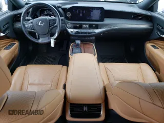 2021 Lexus LS with VIN JTHD51GF8M5008700, listed as a Copart auction lot 69260184 with 25,009 mi miles and Salvage Title. Bid and sale history available at carsss.com. Image 8.