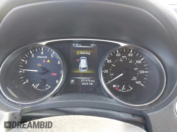 2014 Nissan Rogue SV with VIN 5N1AT2MT7EC751433, listed as a IAAI auction lot 42053564 with 207,476 mi miles and . Bid and sale history available at DreamBid. Image 7.