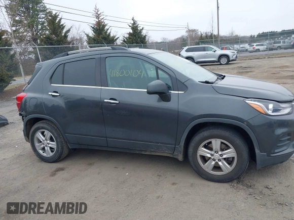2018 Chevrolet Trax LT with VIN 3GNCJLSB2JL409509, listed as a IAAI auction lot 41800104 with 84,630 mi miles and . Bid and sale history available at carsss.com. Image 12.
