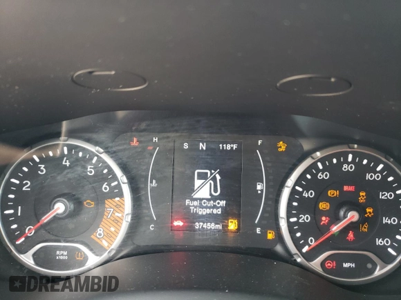 2022 Jeep Renegade Sport with VIN ZACNJCA17NPN57661, listed as a Copart auction lot 63536123 with 37,459 mi miles and . Bid and sale history available at DreamBid. Image 9.