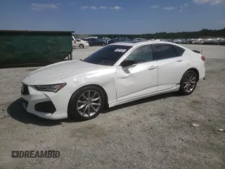 2021 Acura TLX Advance with VIN 19UUB5F60MA003776, listed as a Copart auction lot 66251035 with 35,046 mi miles and Salvage title. Bid and sale history available at DreamBid. Image 1.