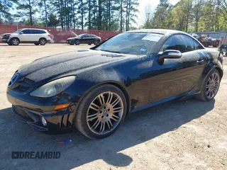 2006 Mercedes-Benz SLK 55 AMG with VIN WDBWK73F06F089585, listed as a IAAI auction lot 41858970 with 160,583 mi miles and . Bid and sale history available at DreamBid. Image 17.