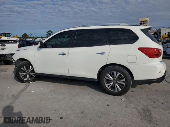2017 Nissan Pathfinder S with VIN 5N1DR2MN8HC656610, listed as a Copart auction lot 59202795 with 109,262 mi miles and Salvage title. Bid and sale history available at DreamBid. Image 2.