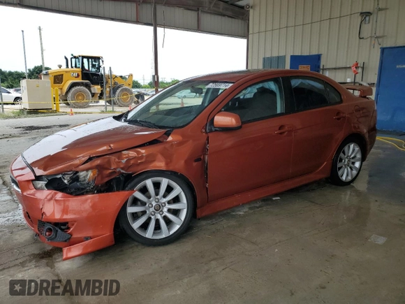 2010 Mitsubishi Lancer GTS with VIN JA32U8FW3AU022400, listed as a Copart auction lot 72569714 with 147,440 mi miles and Salvage Title. Bid and sale history available at carsss.com. Image 1.