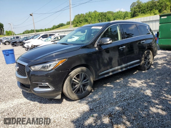 2017 Infiniti QX60 with VIN 5N1DL0MN3HC519578, listed as a Copart auction lot 54068375 with 112,302 mi miles and Clean Title. Bid and sale history available at DreamBid. Image 1.