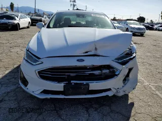 2019 Ford Fusion Hybrid SEL with VIN 3FA6P0MU6KR235742, listed as a Copart auction lot 46044323 with 61,172 mi miles. Bid and sale history available at carsss.com. Image 5.