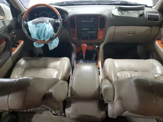 2000 Lexus LX 470 with VIN JT6HT00W9Y0109333, listed as a Copart auction lot 47589965 with 261,766 mi miles and Salvage Title. Bid and sale history available at DreamBid. Image 8.