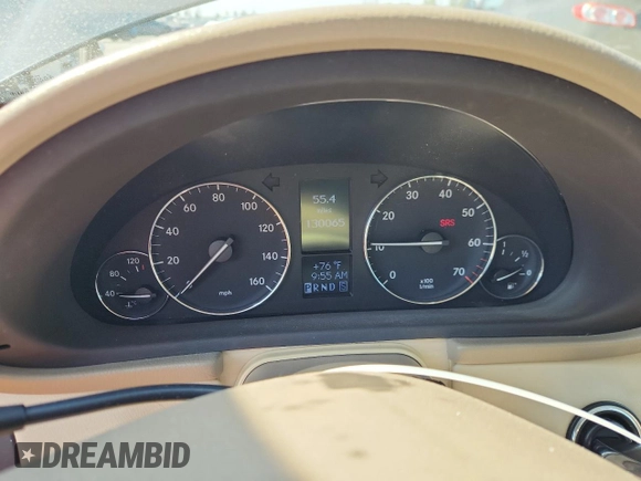 2007 Mercedes-Benz C 280 Luxury with VIN WDBRF92H07F935098, listed as a Copart auction lot 64746865 with 130,065 mi miles and Salvage title. Bid and sale history available at DreamBid. Image 9.