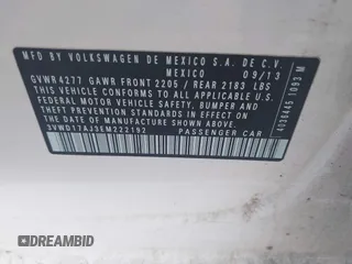 2014 Volkswagen Jetta SE с VIN 3VWD17AJ3EM222192, выставлен на аукционе IAAI как лот 42794521 с пробегом 138 199 миль миль и . История ставок и продаж доступна на DreamBid. Изображение 9.