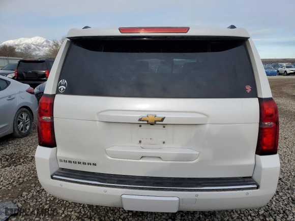 2016 Chevrolet Suburban LTZ with VIN 1GNSKJKC9GR462280, listed as a Copart auction lot 51524995 with 150,761 mi miles and Salvage Title. Bid and sale history available at carsss.com. Image 6.