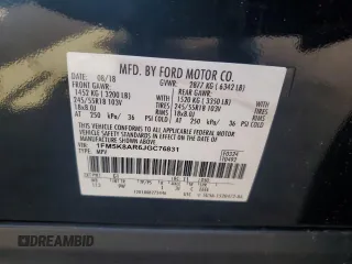2018 Ford Police Interceptor Utility z VIN 1FM5K8AR6JGC76831, wystawiony jako Copart lot #55299875 z przebiegiem 83 571 mil mil oraz Szkoda całkowita • Salvage title. Historia ofert i sprzedaży dostępna na DreamBid. Obrazek 13.