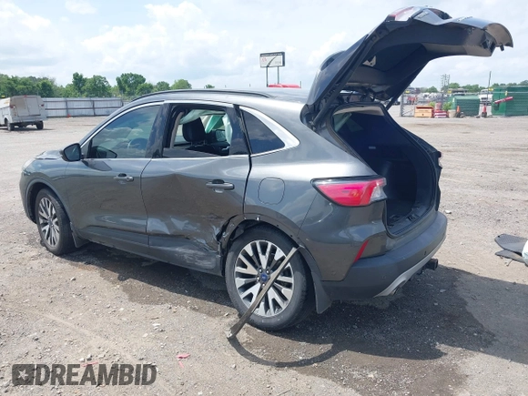 2020 Ford Escape Titanium with VIN 1FMCU9J94LUB19570, listed as a IAAI auction lot 42134031 with 110,248 mi miles and . Bid and sale history available at DreamBid. Image 3.