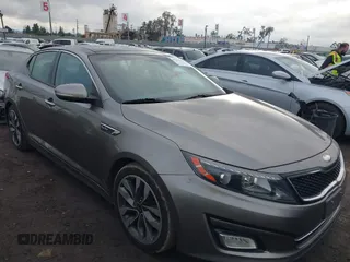 2014 Kia Optima SX Turbo with VIN 5XXGR4A64EG345228, listed as a IAAI auction lot 41517684 with 145,209 mi miles and . Bid and sale history available at DreamBid. Image 1.