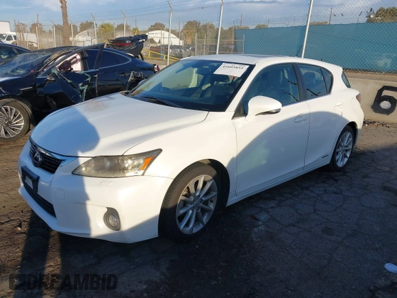 2012 Lexus CT CT 200h with VIN JTHKD5BH4C2049710, listed as a IAAI auction lot 41605855 with 170,144 mi miles and . Bid and sale history available at carsss.com. Image 2.