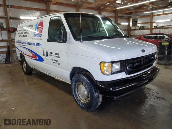1998 Ford Econoline Cargo with VIN 1FTRE1422WHB42788, listed as a Copart auction lot 44132265 with 164,029 mi miles and Salvage Title. Bid and sale history available at carsss.com. Image 4.