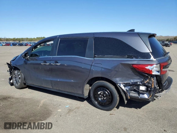 2024 Honda Odyssey EX-L with VIN 5FNRL6H68RB037841, listed as a Copart auction lot 50380715 with 11,880 mi miles and Salvage Title. Bid and sale history available at DreamBid. Image 2.
