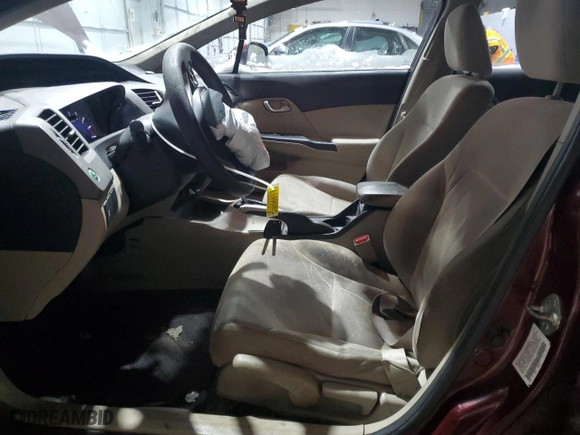 2012 Honda Civic Sdn LX with VIN 2HGFB2F56CH537945, listed as a Copart auction lot 44888405 with 297,783 mi miles and Salvage Title. Bid and sale history available at carsss.com. Image 7.