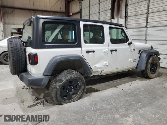 2018 Jeep Wrangler Unlimited Sport S z VIN 1C4HJXDGXJW181719, wystawiony jako Copart lot #56725795 z przebiegiem 87 523 mil mil oraz Szkoda całkowita • Salvage title. Historia ofert i sprzedaży dostępna na DreamBid. Obrazek 3.