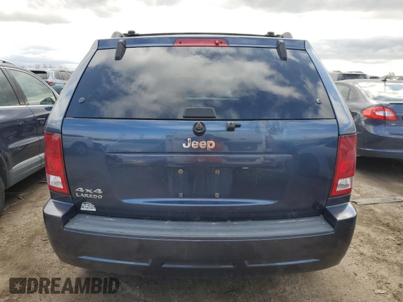 2010 Jeep Grand Cherokee Laredo with VIN 1J4PR4GK6AC100066, listed as a Copart auction lot 51494885 with 186,005 mi miles and Salvage Title. Bid and sale history available at carsss.com. Image 6.