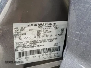 2009 Ford F-350 XL с VIN 1FTWW31R59EA53669, выставлен на аукционе Copart как лот 63522854 с пробегом 112 103 миль миль и Списание • Salvage title. История ставок и продаж доступна на DreamBid. Изображение 14.