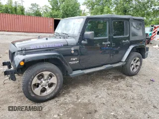 2016 Jeep Wrangler Unlimited Sahara z VIN 1C4BJWEG8GL150249, wystawiony jako Copart lot #57574525 z przebiegiem 104 206 mil mil oraz Szkoda całkowita • Salvage title. Historia ofert i sprzedaży dostępna na DreamBid. Obrazek 1.