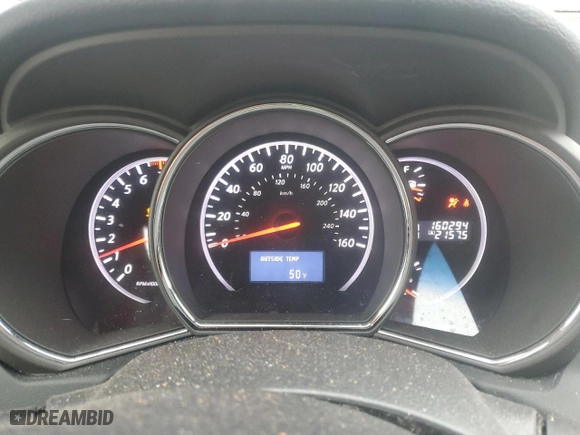 2012 Nissan Murano LE with VIN JN8AZ1MWXCW207709, listed as a Copart auction lot 46333105 with 160,294 mi miles and Salvage Title. Bid and sale history available at carsss.com. Image 9.