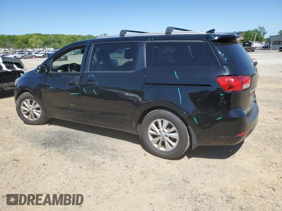 2017 Kia Sedona LX with VIN KNDMB5C16H6319926, listed as a Copart auction lot 53259925 with 107,398 mi miles and Salvage Title. Bid and sale history available at DreamBid. Image 2.