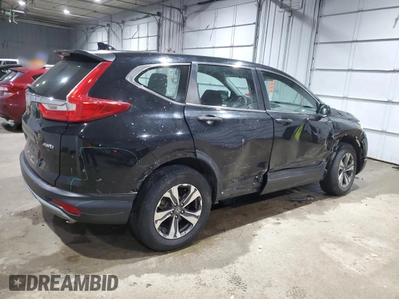 2017 Honda CR-V LX with VIN 2HKRW6H38HH214935, listed as a Copart auction lot 46219595 with 38,744 mi miles and Salvage Title. Bid and sale history available at carsss.com. Image 3.