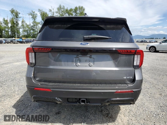 2025 Ford Explorer ST-Line with VIN 1FMUK8KH8SGB46603, listed as a Copart auction lot 63340675 with 2,213 mi miles and Salvage title. Bid and sale history available at DreamBid. Image 6.