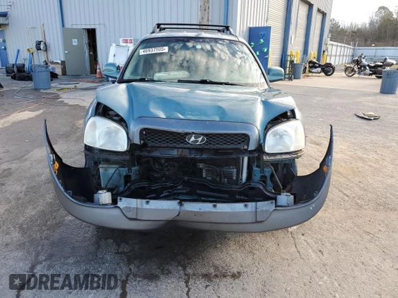 2003 Hyundai Santa Fe GLS with VIN KM8SC13D03U411184, listed as a Copart auction lot 46937505 with 185,227 mi miles and Salvage Title. Bid and sale history available at carsss.com. Image 5.