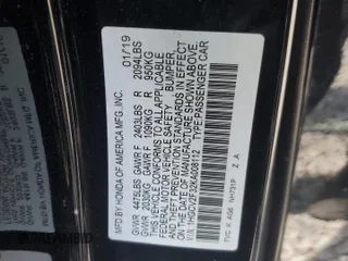 2019 Honda Accord Sport with VIN 1HGCV2F32KA008112, listed as a Copart auction lot 65229765 with 69,001 mi miles and Salvage title. Bid and sale history available at DreamBid. Image 13.